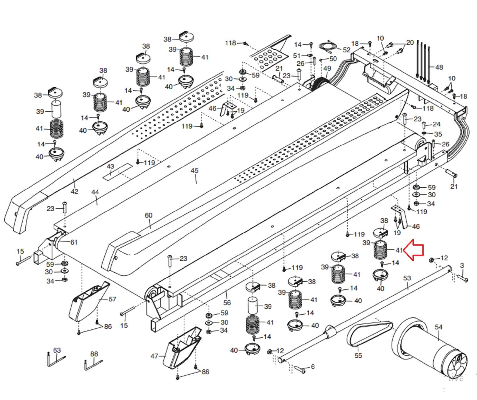 nordictrack s22i parts diagram