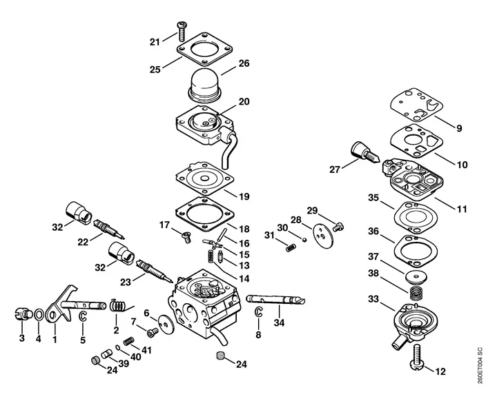 stihl fs 90 parts diagram