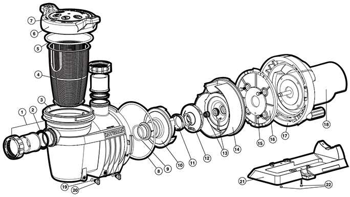 1.5 hp hayward pool pump parts diagram