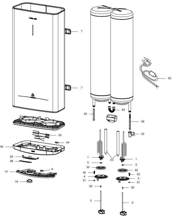 all pro heater parts diagram