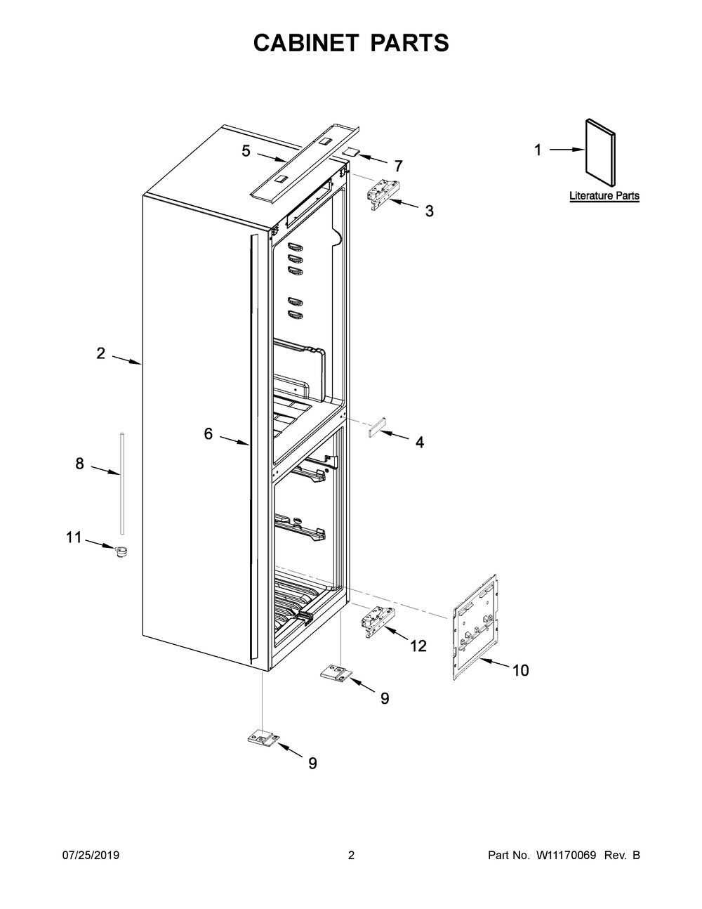 whirlpool refrigerator parts diagram