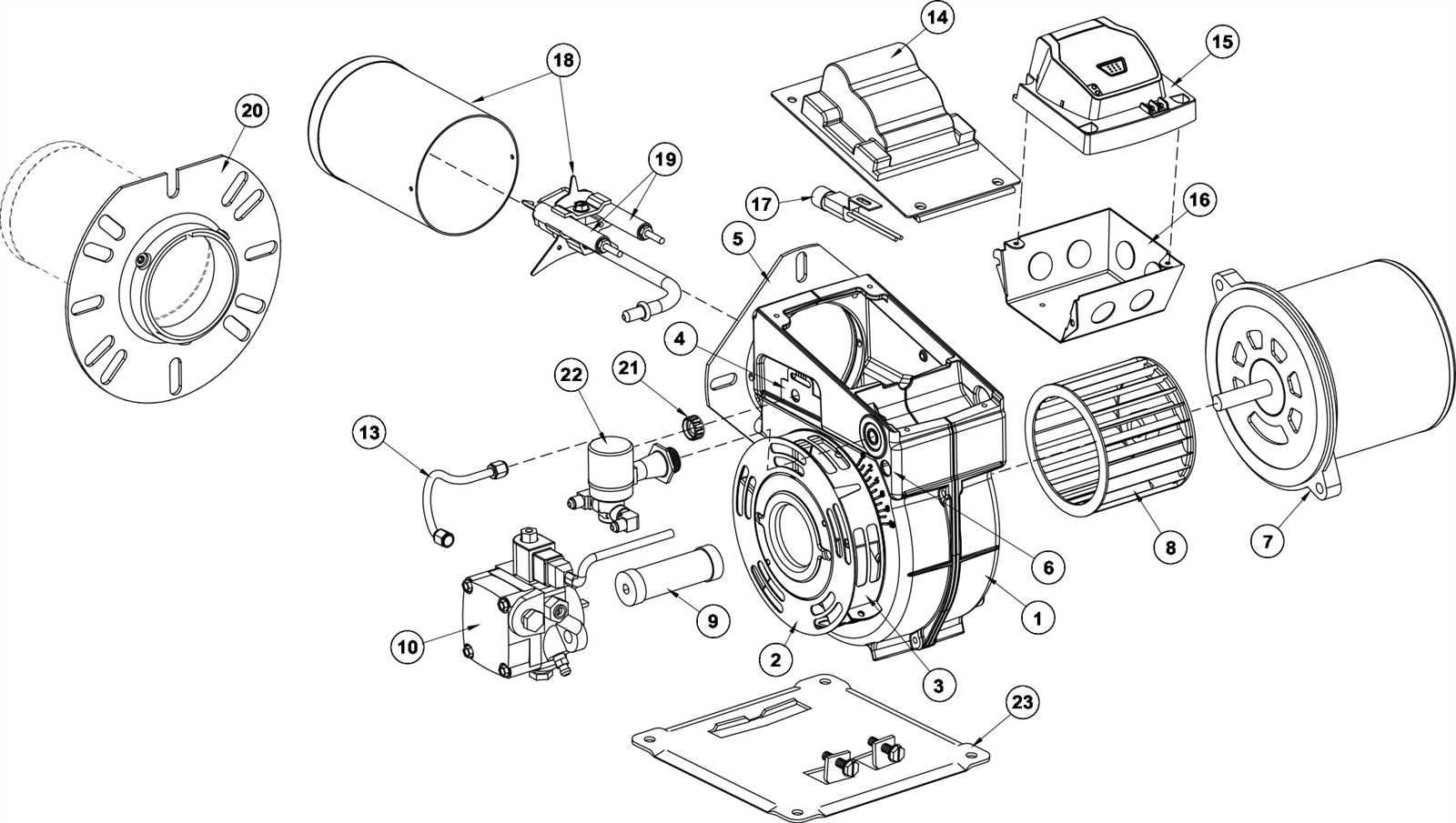 oil furnace parts diagram