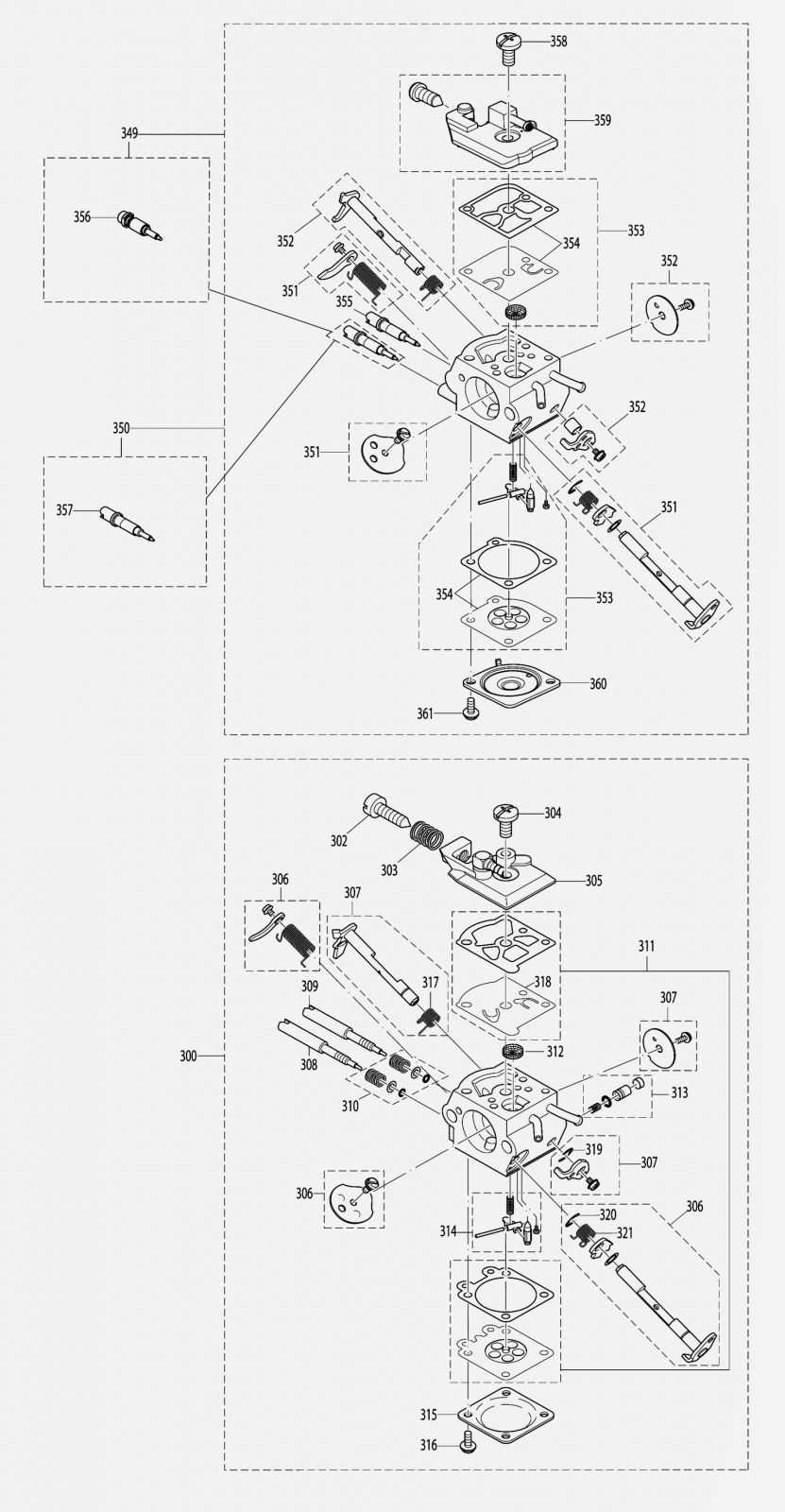 craftsman 358 chainsaw parts diagram