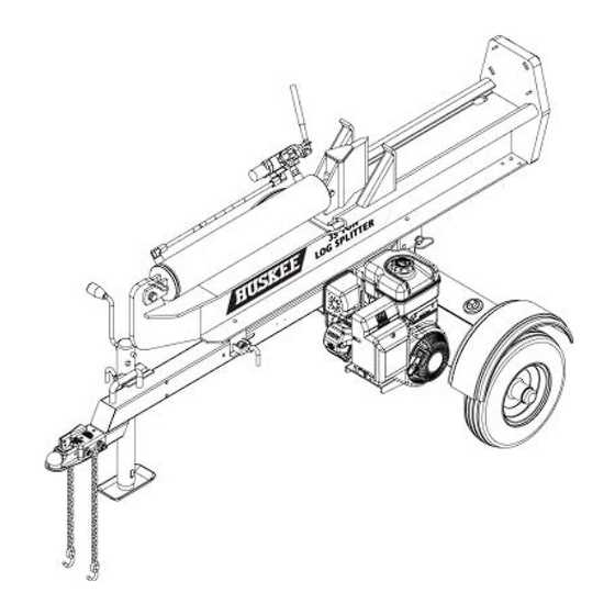 huskee log splitter parts diagram