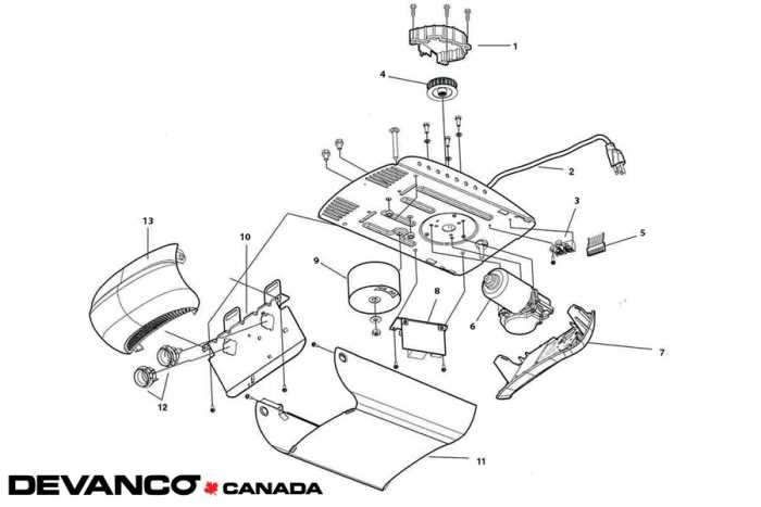 residential garage door parts diagram