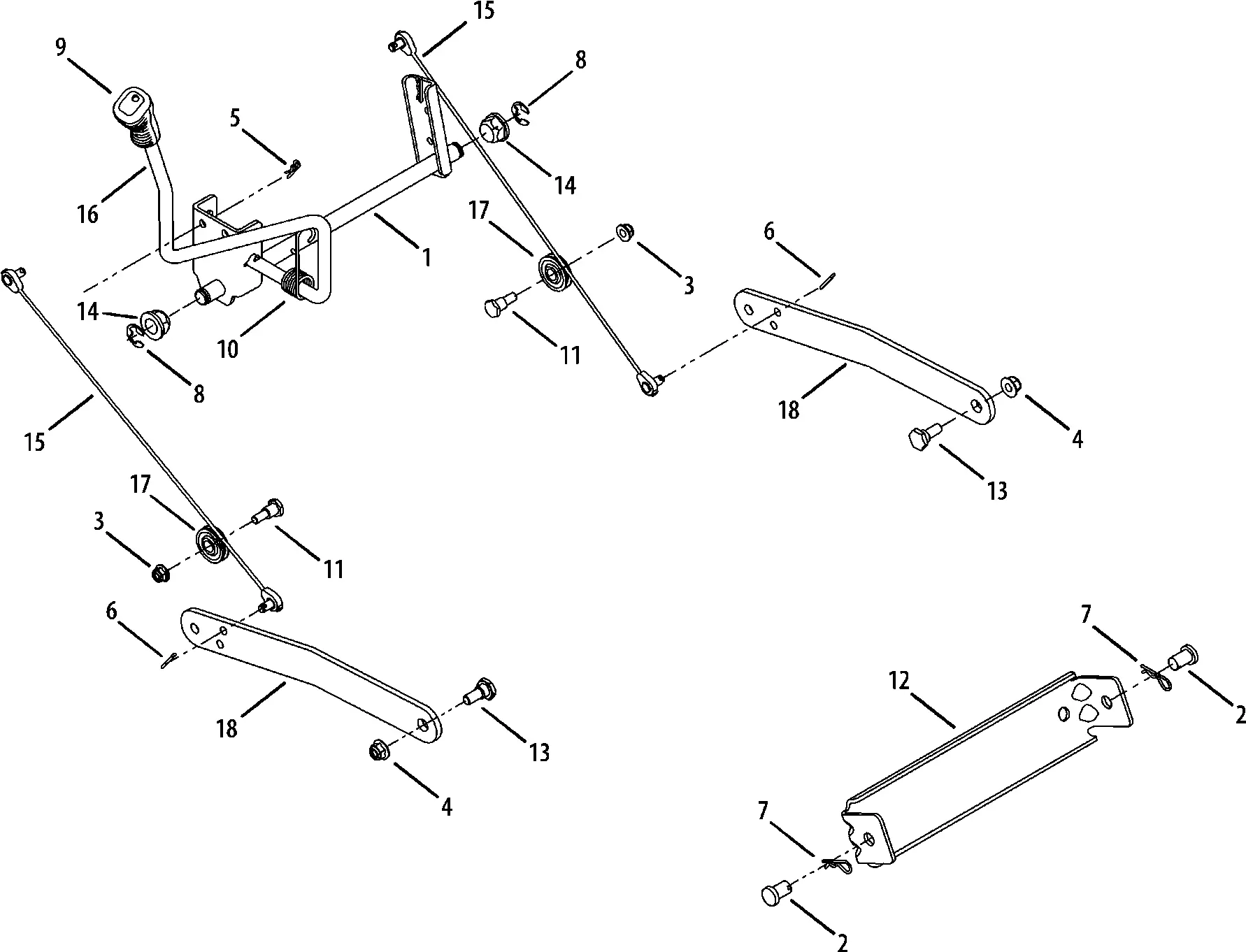 cub cadet 1554 parts diagram