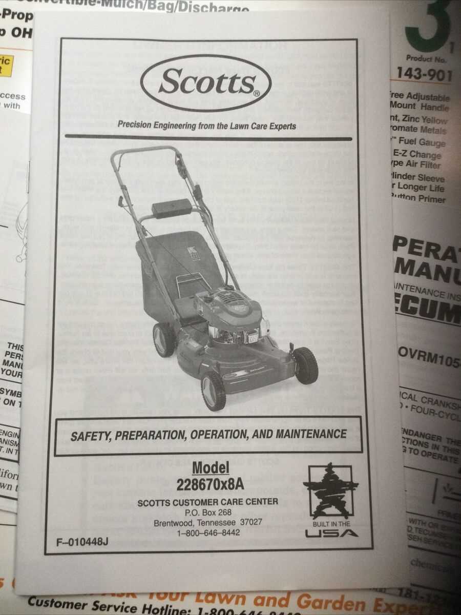 scotts lawn mower parts diagram