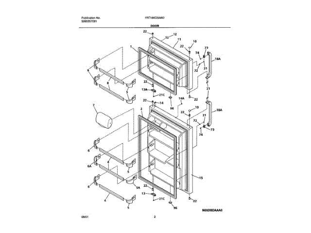 kenmore refrigerator model 253 parts diagram