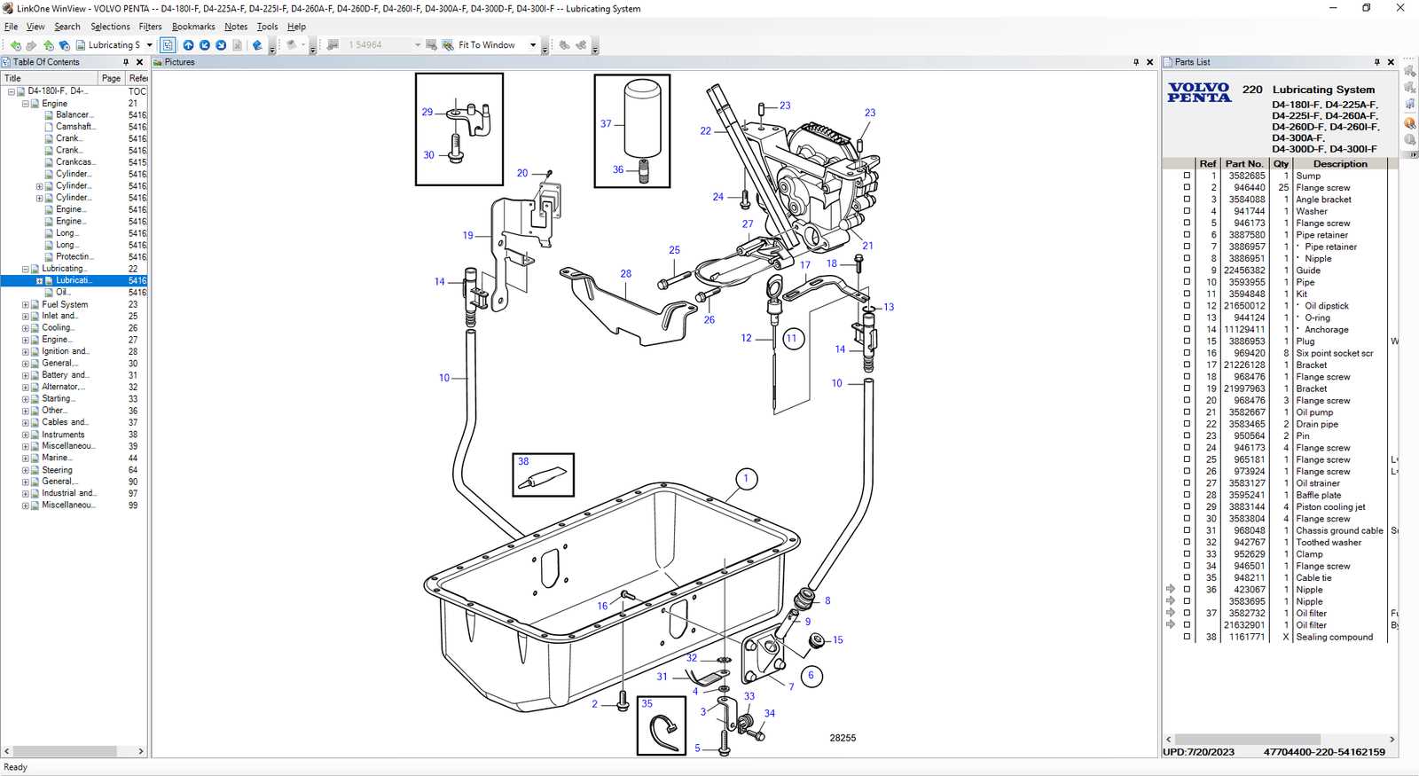 volvo penta 4.3gl parts diagram