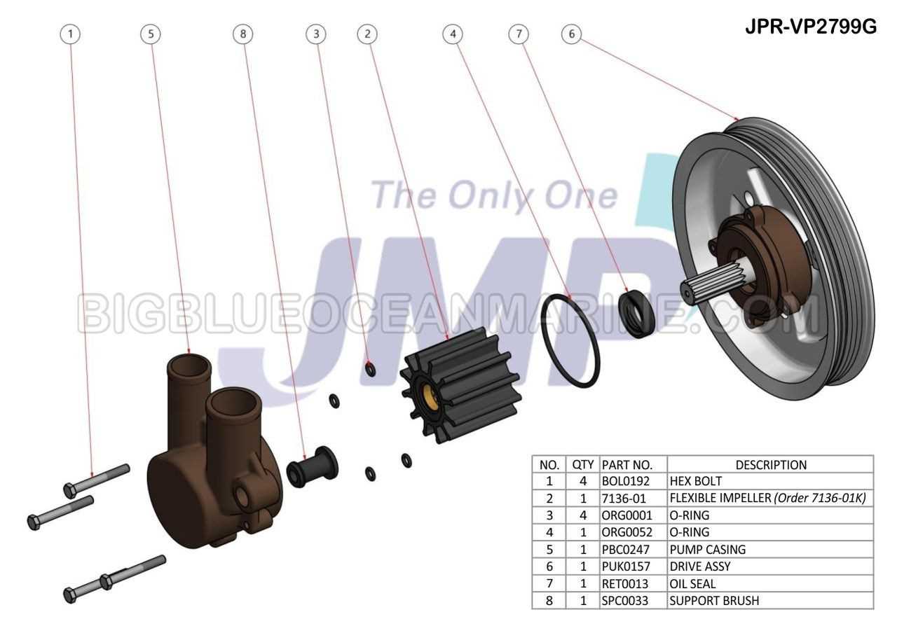 volvo penta 5.7 gi parts diagram