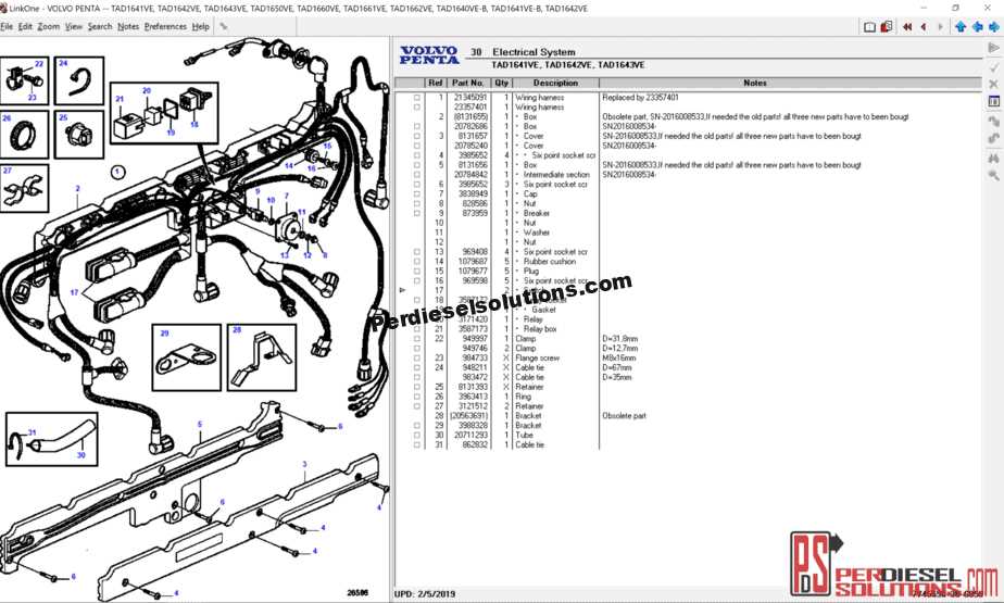 volvo penta 5.7 gi parts diagram