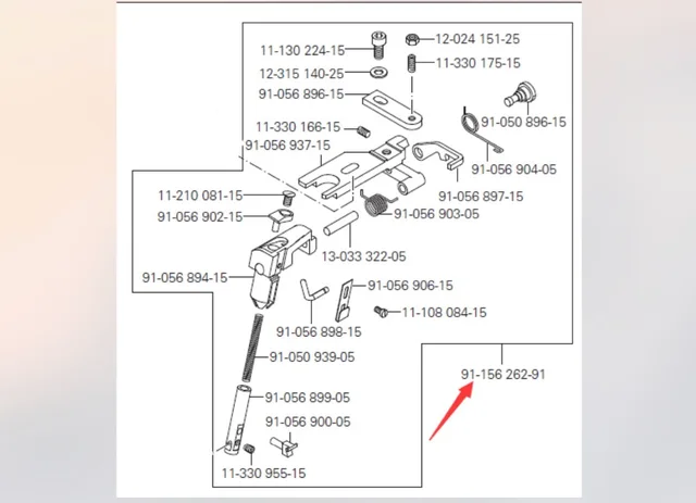 pfaff sewing machine parts diagram