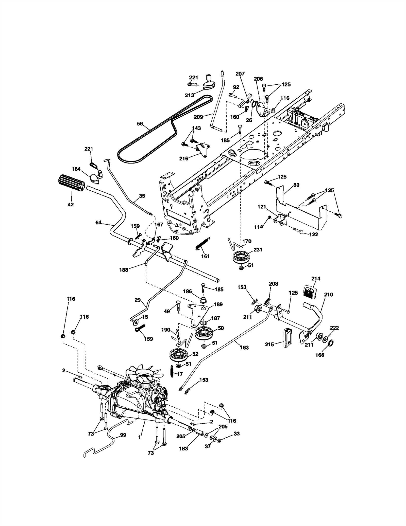 craftsman yts3000 parts diagram