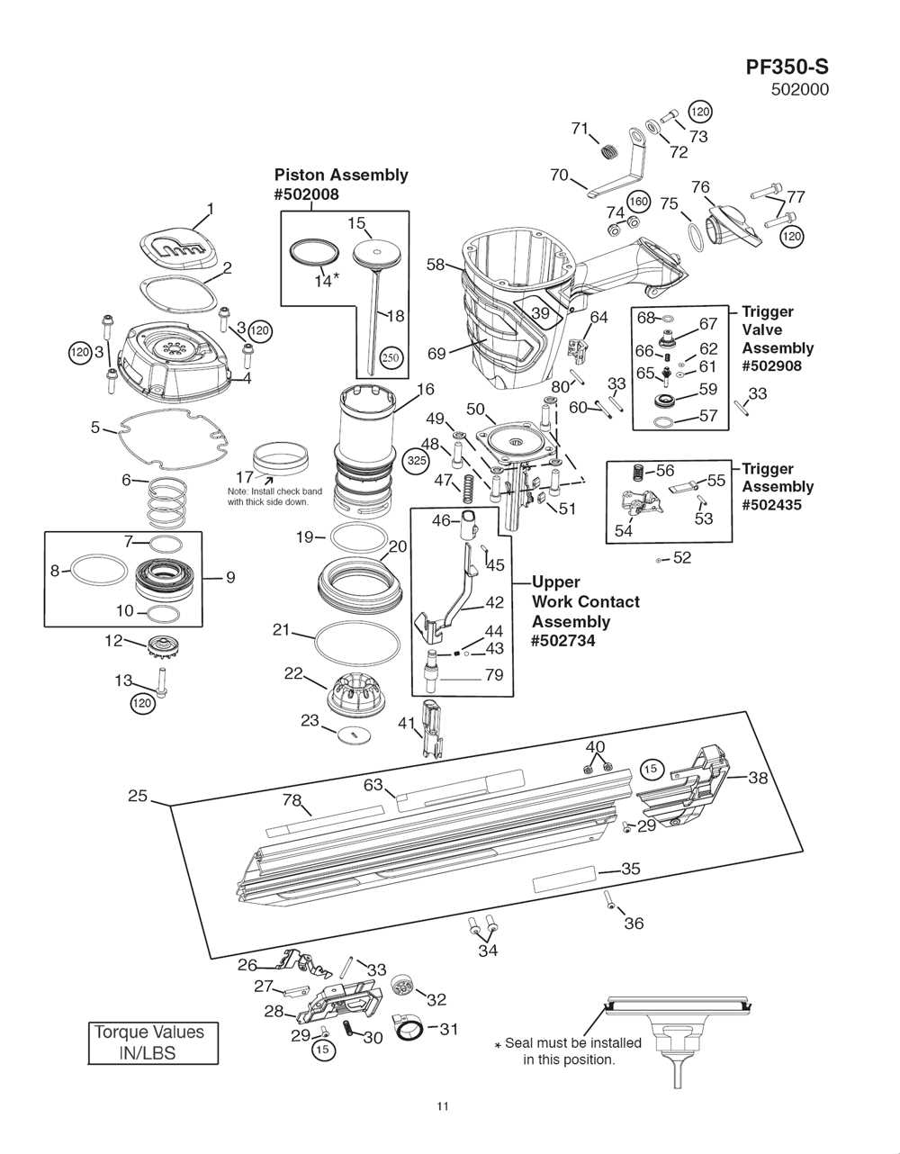 paslode framing nailer parts diagram