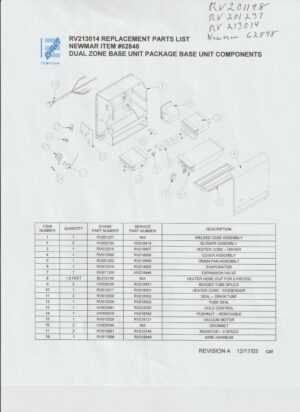 evans tempcon parts diagram