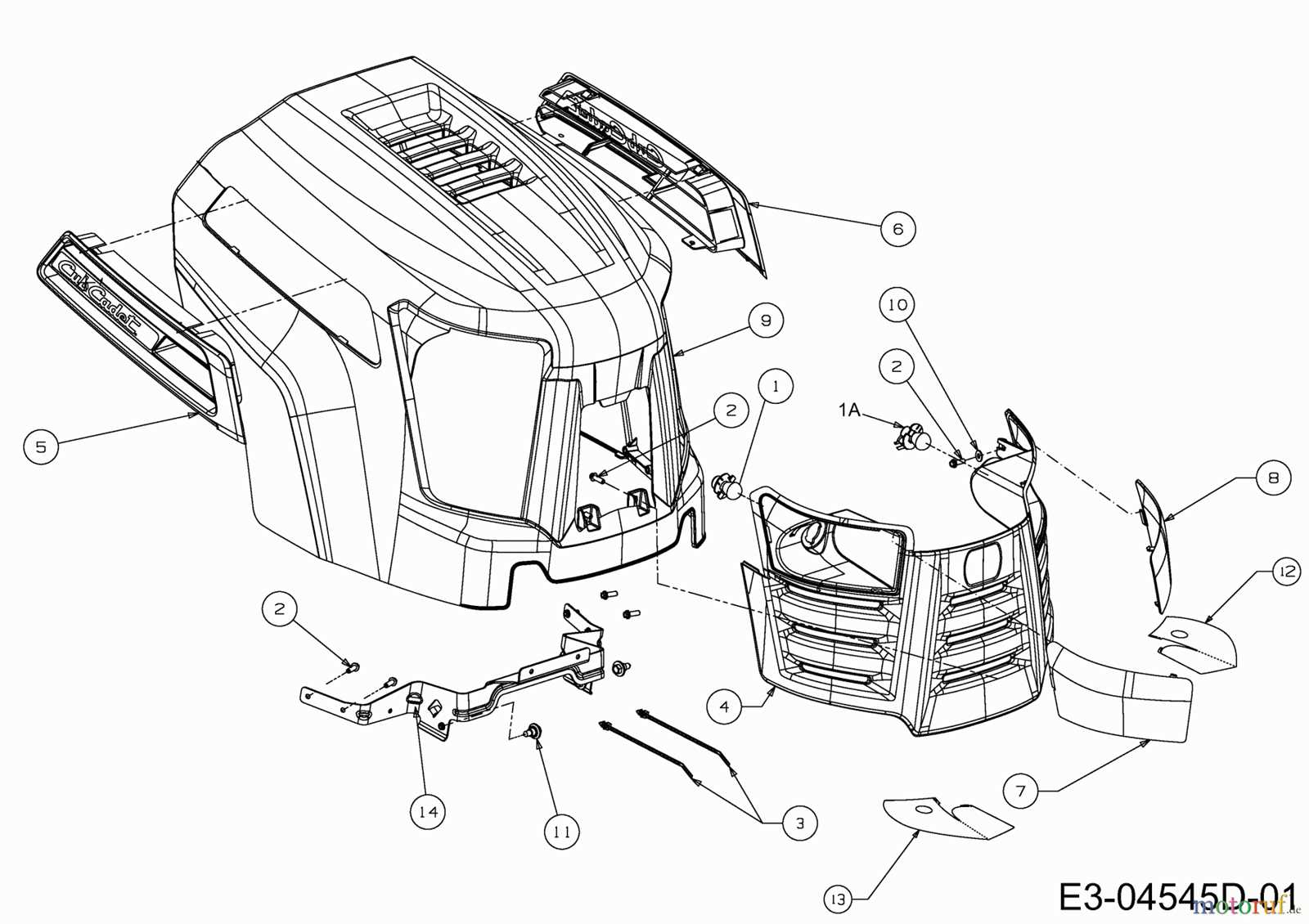 cub cadet ltx1042 parts diagram