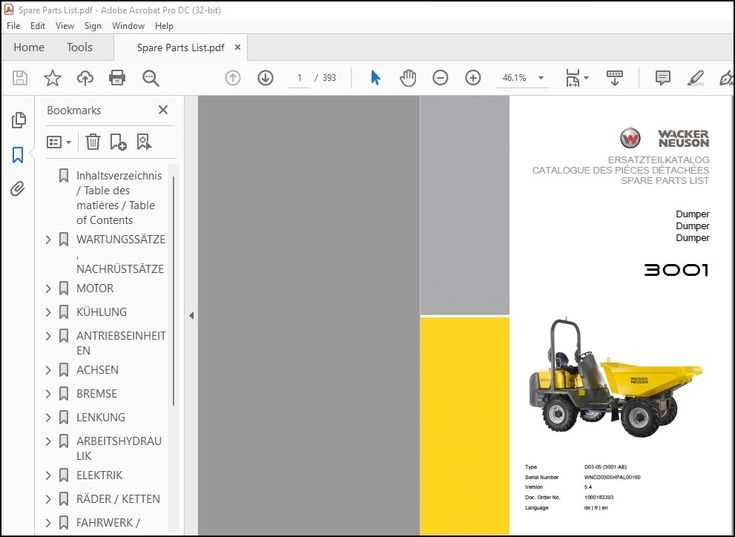 wacker neuson parts diagram