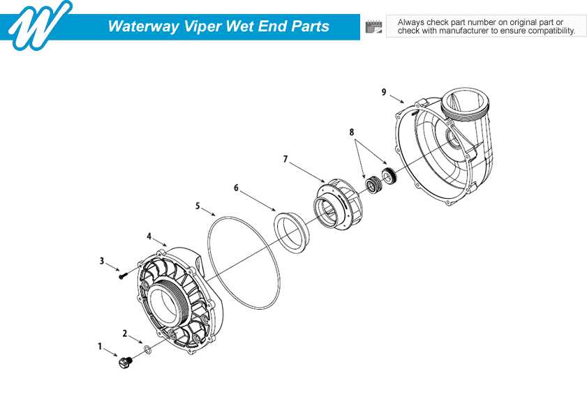 waterway pump parts diagram