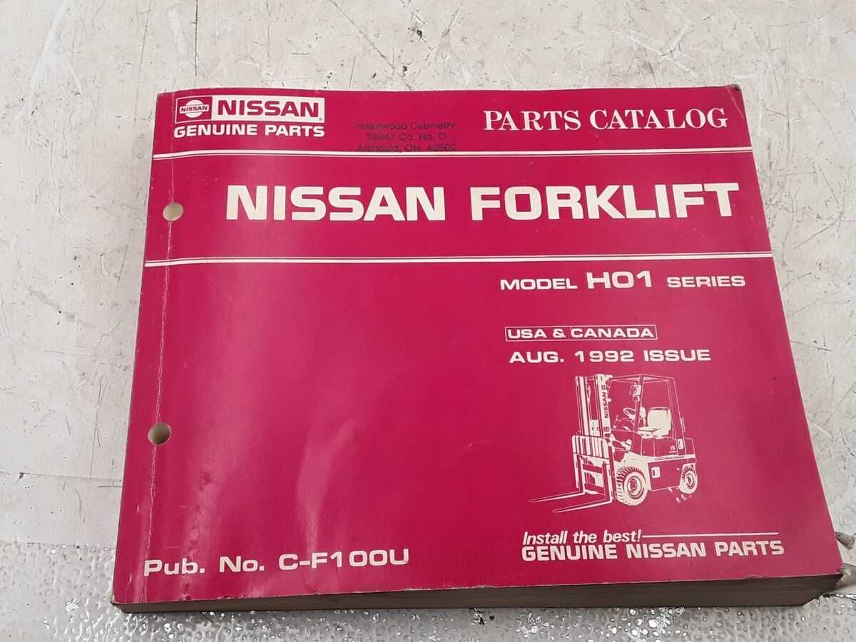 nissan forklift parts diagram