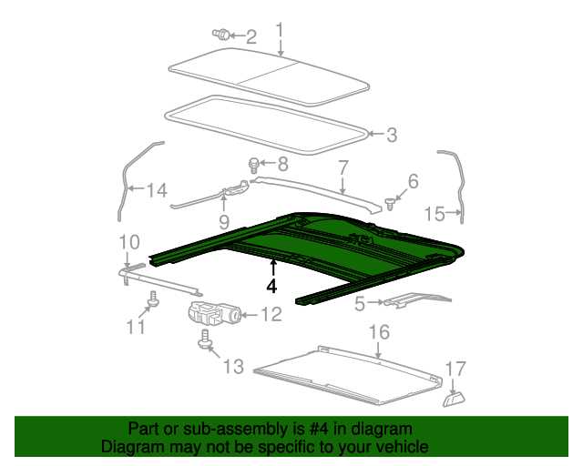 2016 ford f150 sunroof parts diagram