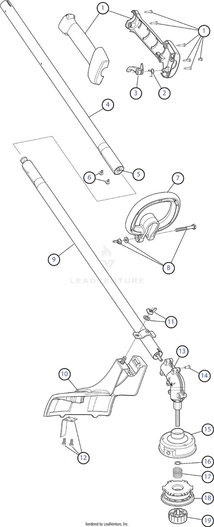 weed wacker parts diagram