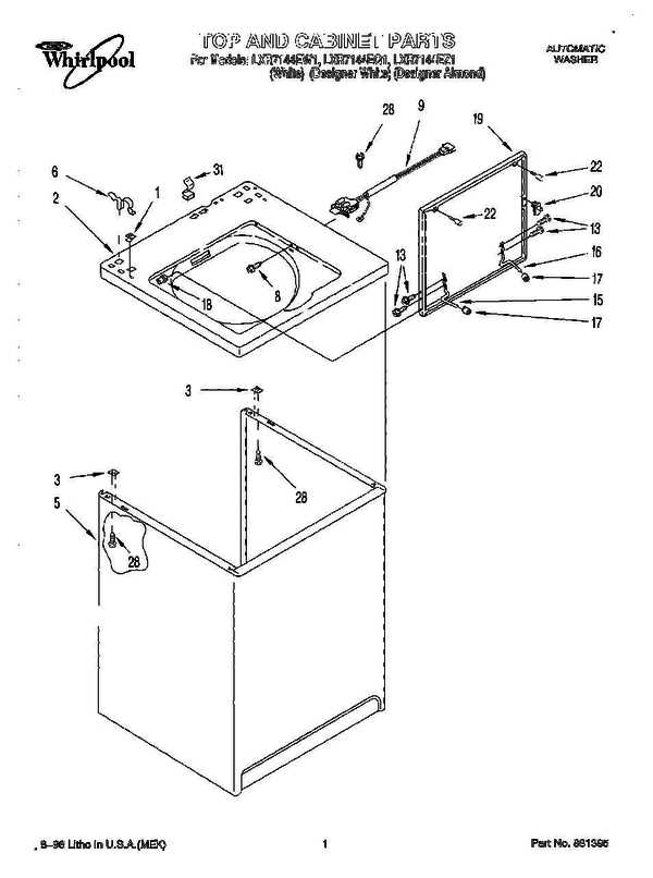 whirlpool cabrio parts diagram