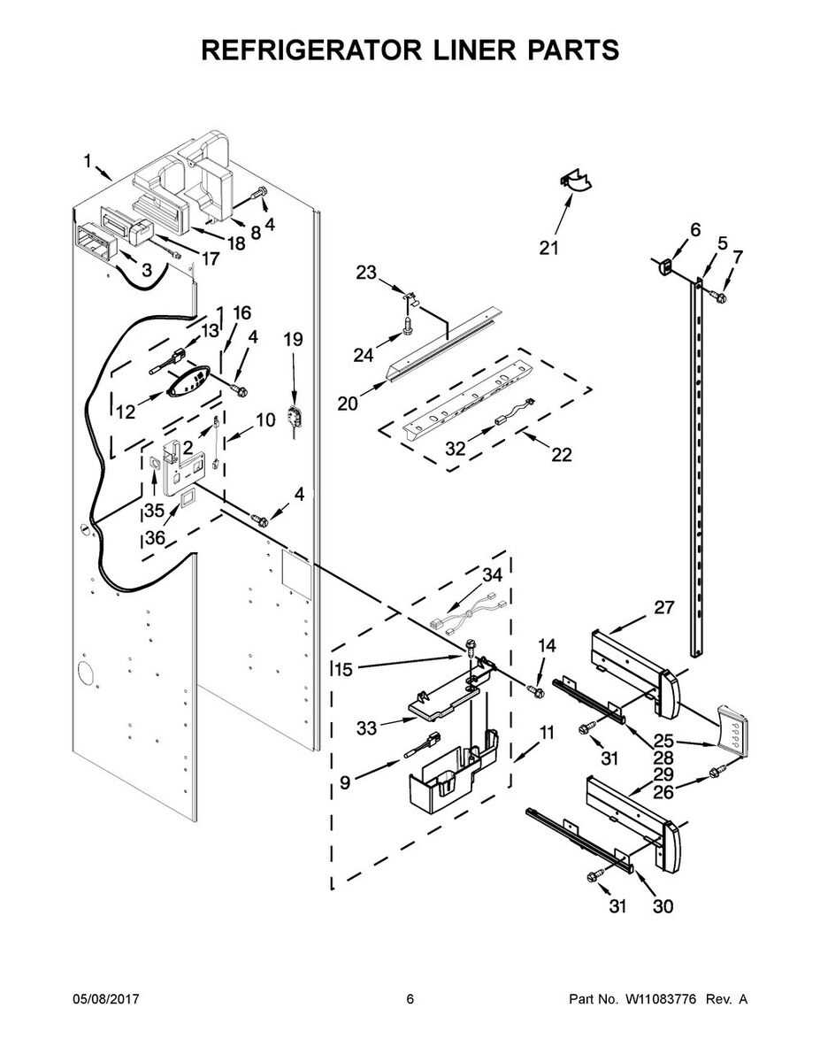 whirlpool ice dispenser parts diagram