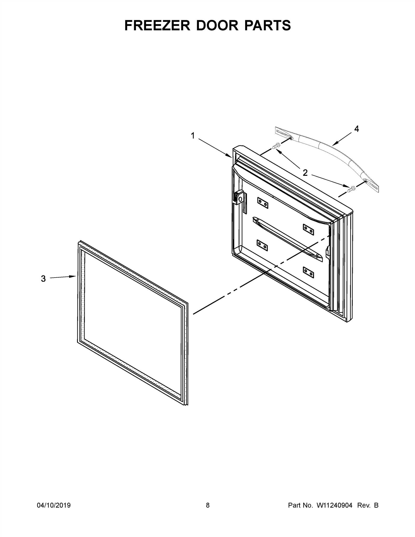 whirlpool oven door parts diagram