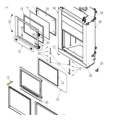 whirlpool oven door parts diagram