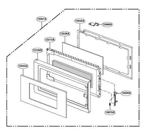 whirlpool oven door parts diagram