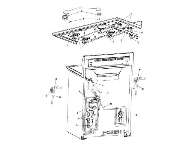 whirlpool range parts diagram