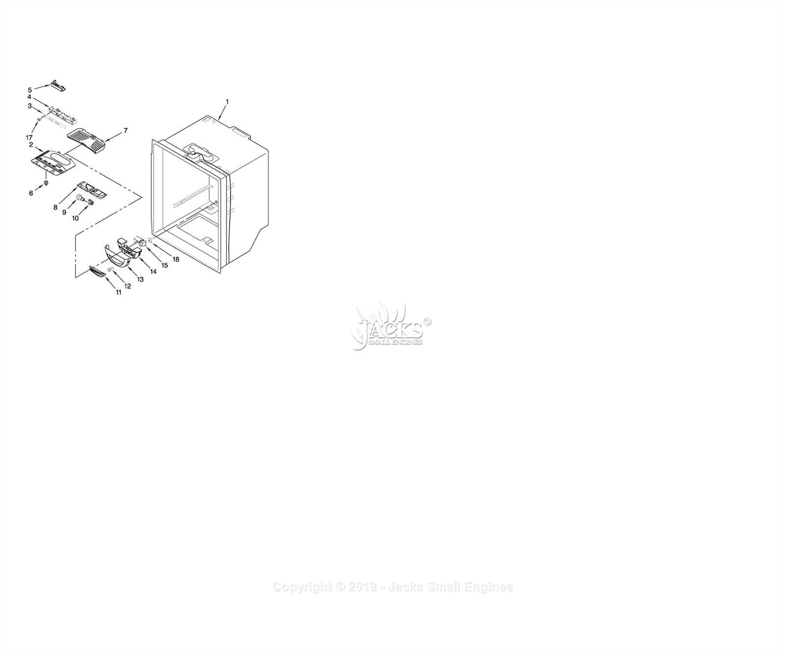 whirlpool refrigerator parts diagram