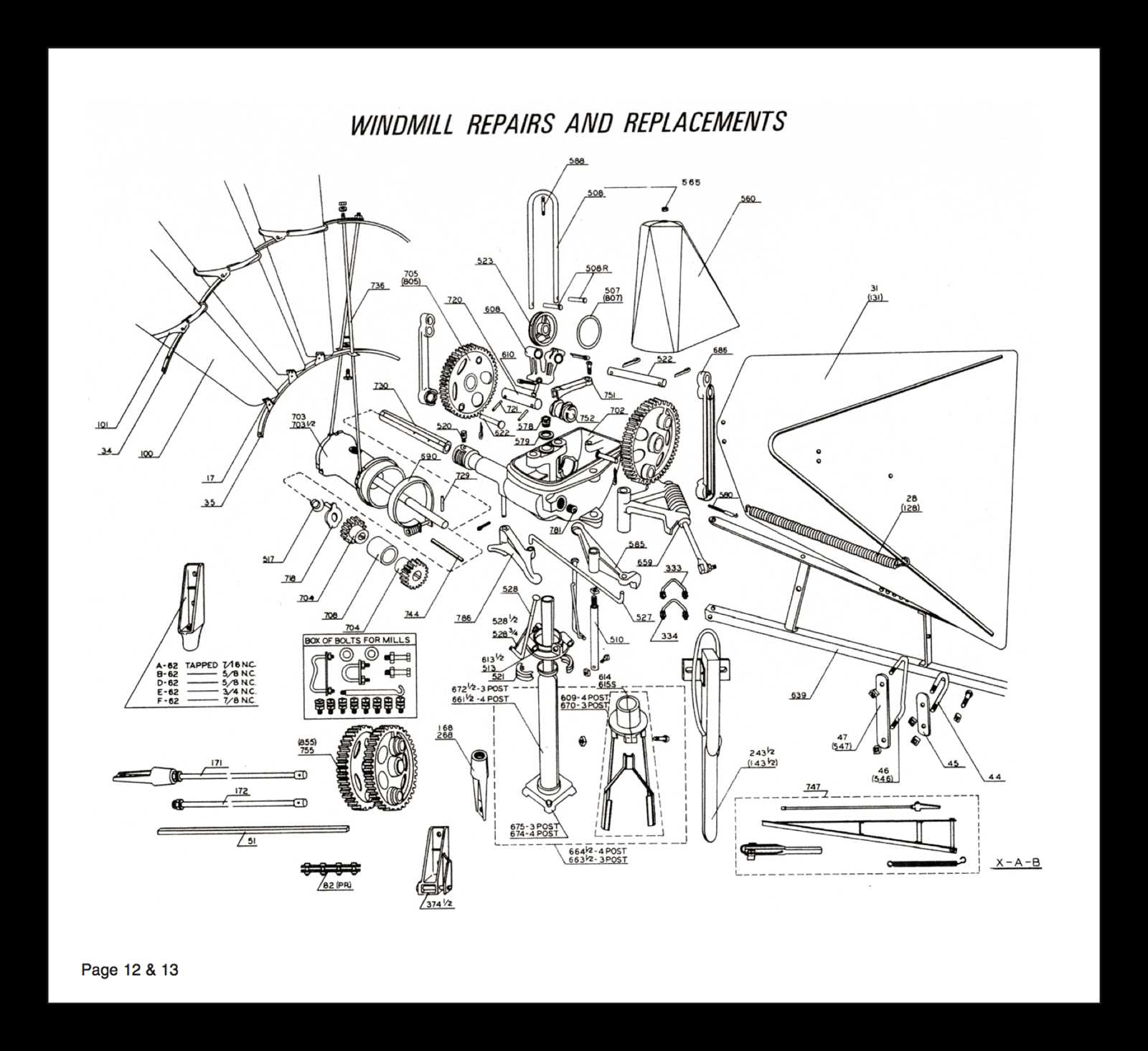 windmill parts diagram