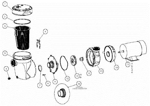 hayward power flo matrix parts diagram