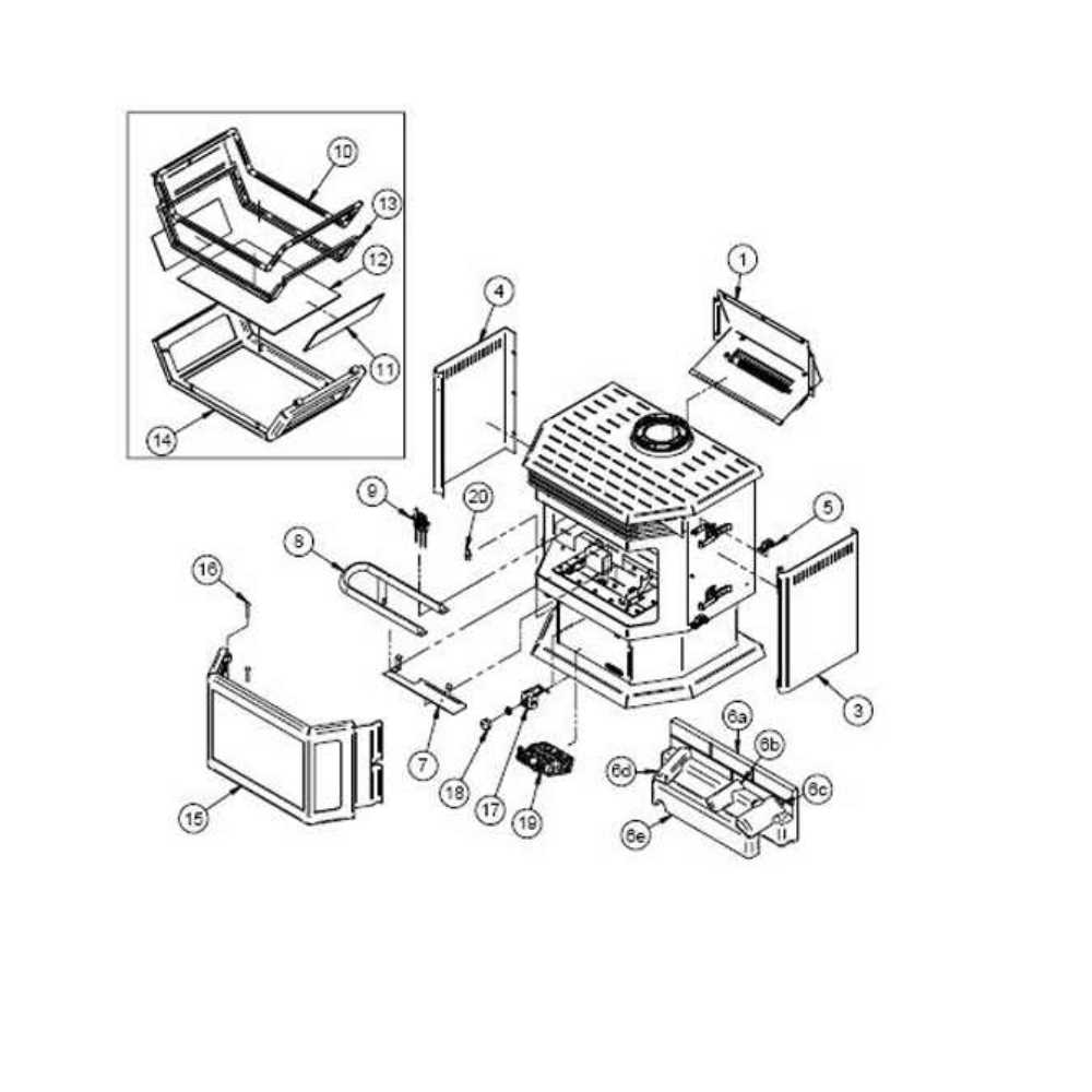 wood stove parts diagram