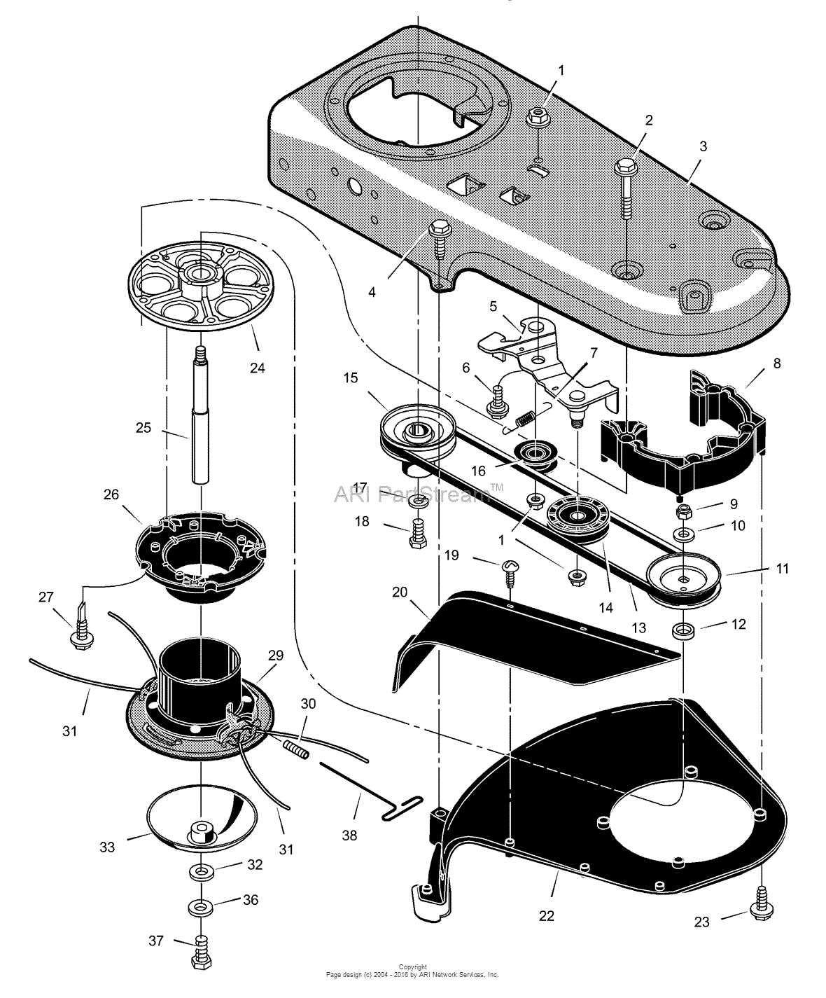 weedeater parts diagram