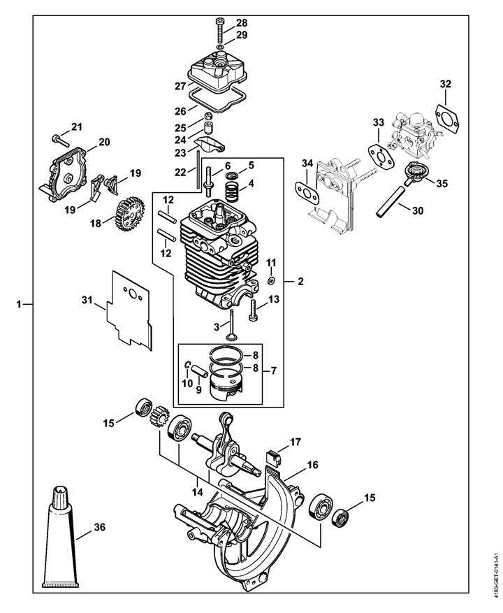 stihl fs 45 parts diagram