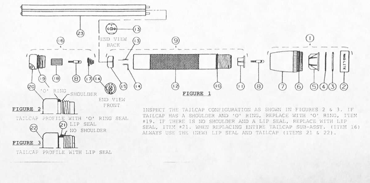 mini maglite parts diagram