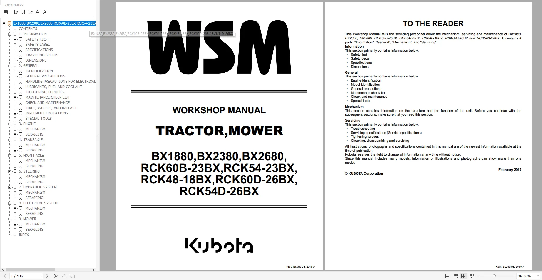 kubota bx2370 parts diagram