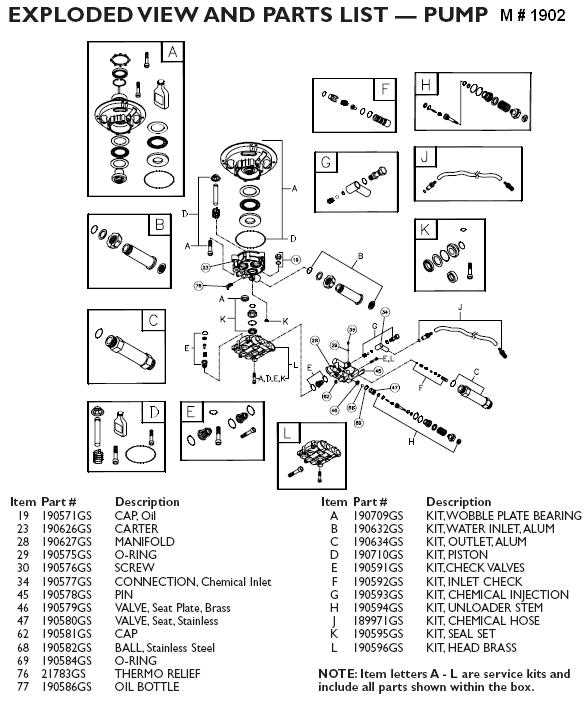 replacement pressure washer gun parts diagram