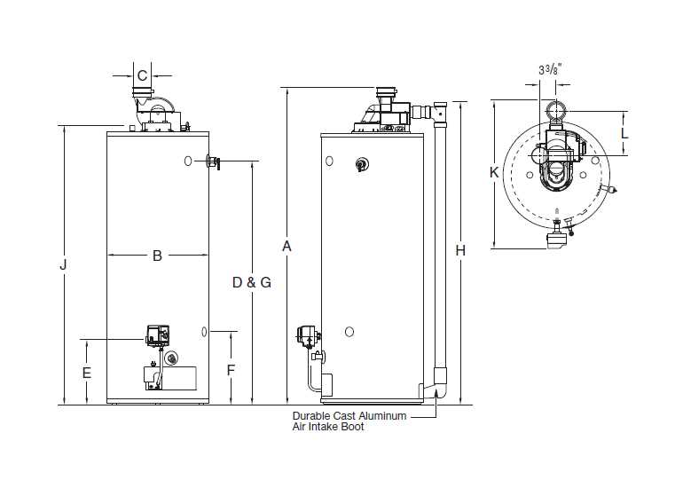 bradford white water heater parts diagram