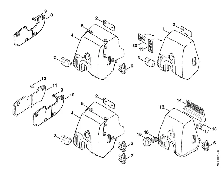 stihl 034 parts diagram