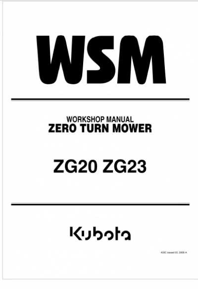 kubota zg20 parts diagram