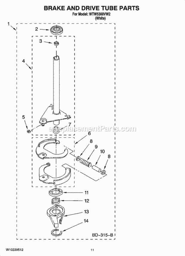 whirlpool ultimate care 2 parts diagram