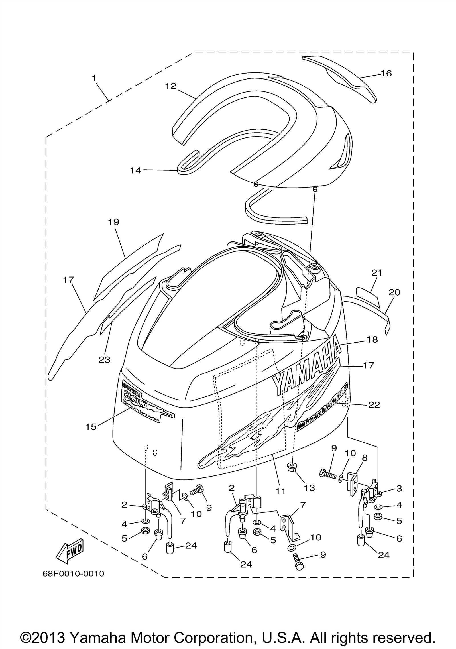 yamaha f150 parts diagram