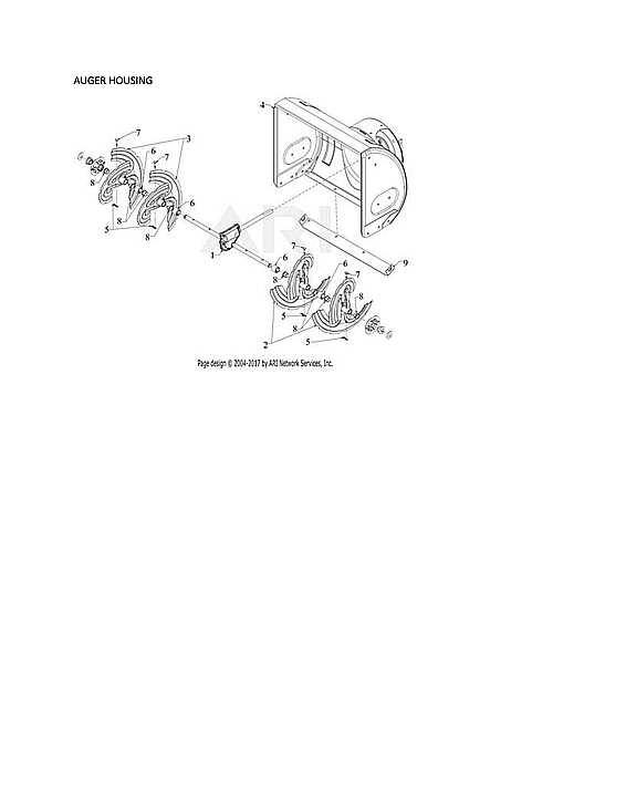 ariens deluxe 28 snowblower parts diagram