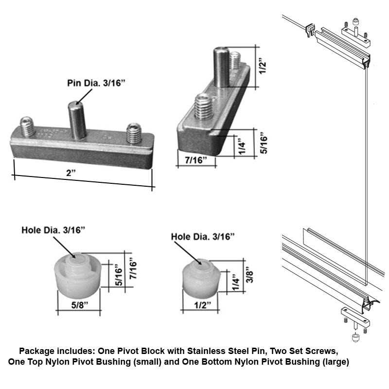 glass shower door parts diagram