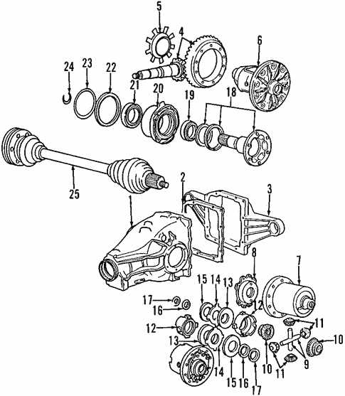 rear axle parts diagram