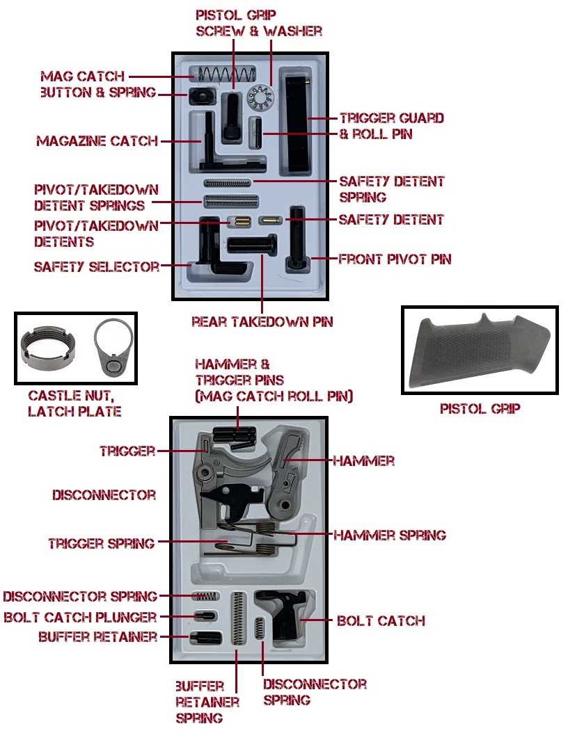 ar 15 lower receiver parts diagram