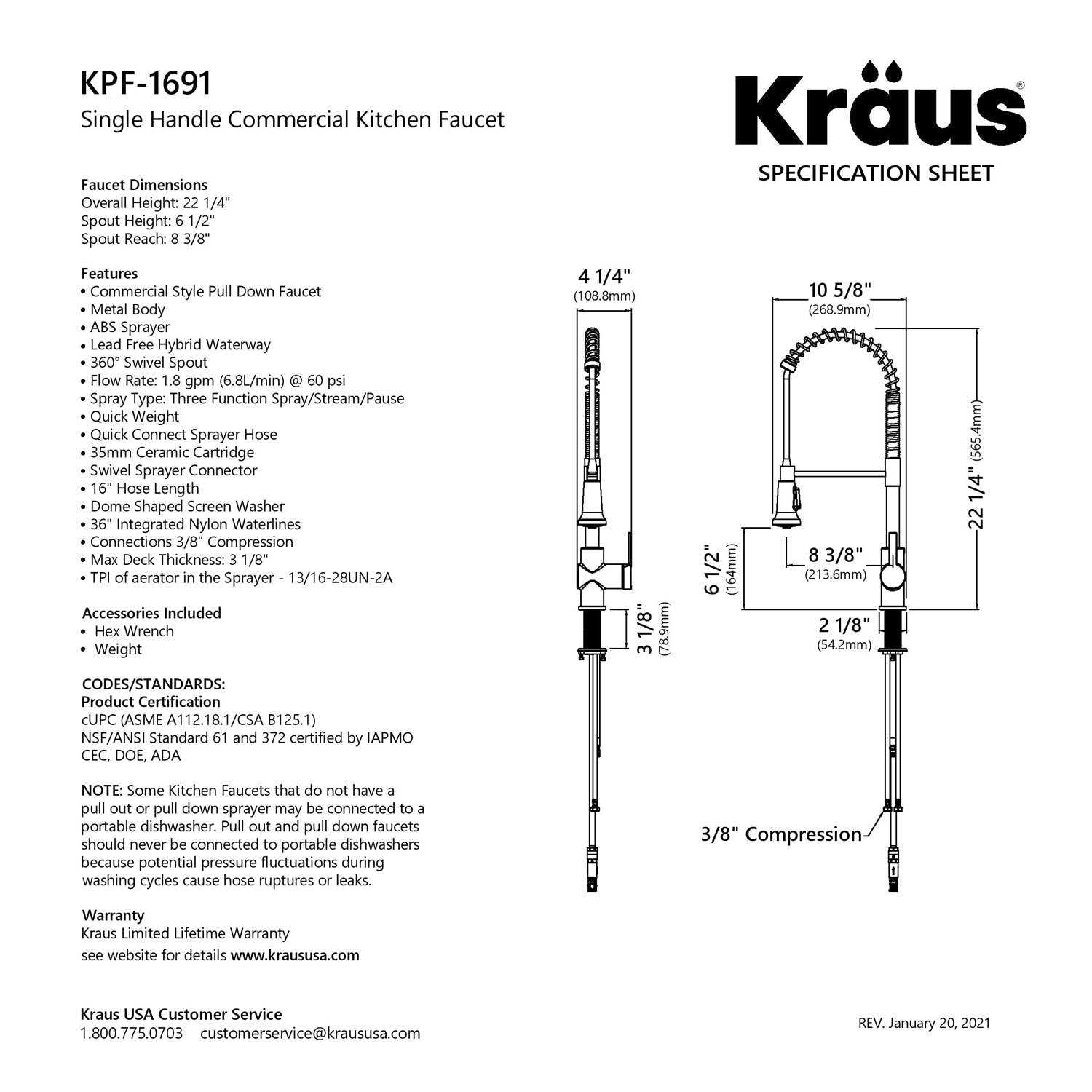 kraus faucet parts diagram